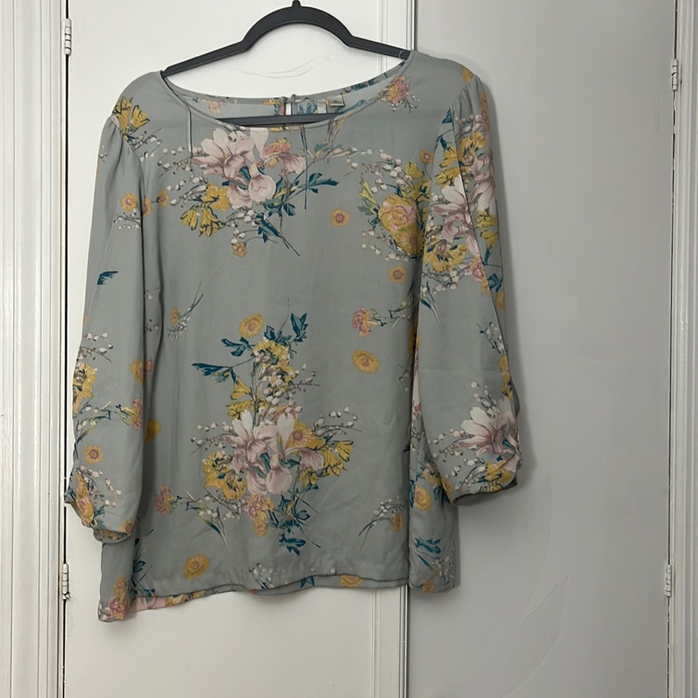 Lauren Conrad floral blouse
